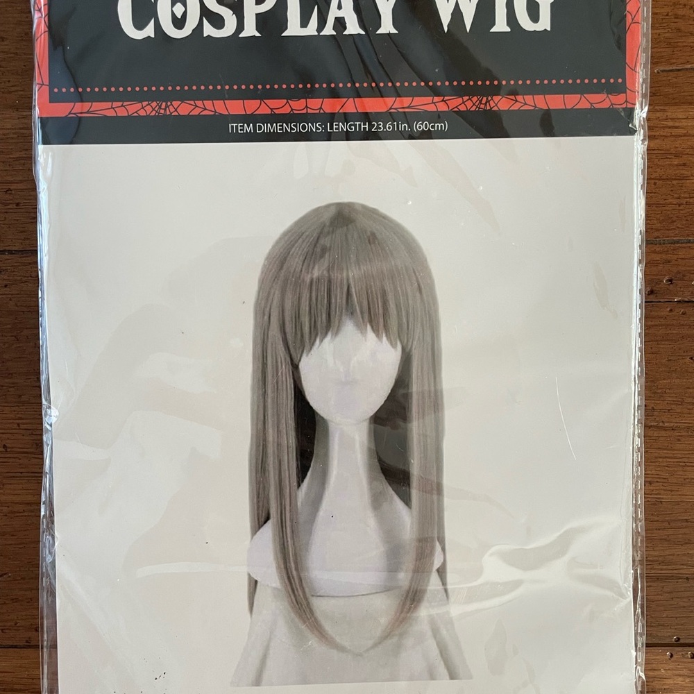 Cosplay Wig in Gray Length: 23.61"